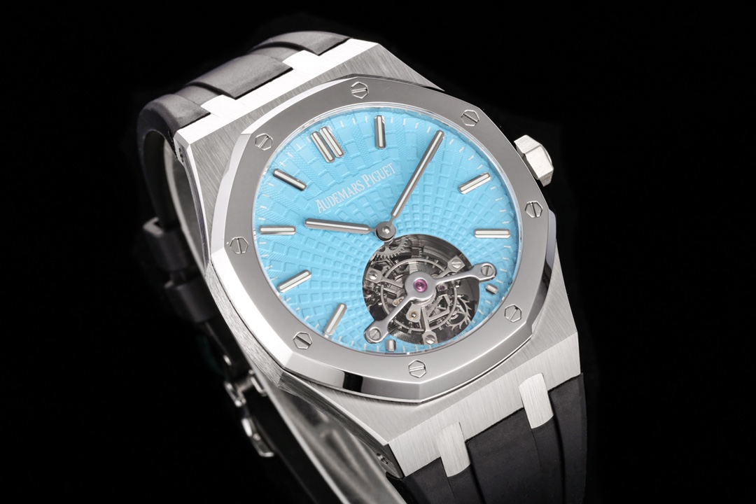 Audemars Piguet Royal Oak Tiffany Blue Tourbillon 41 mm Watch – IW-2124 - Image 2
