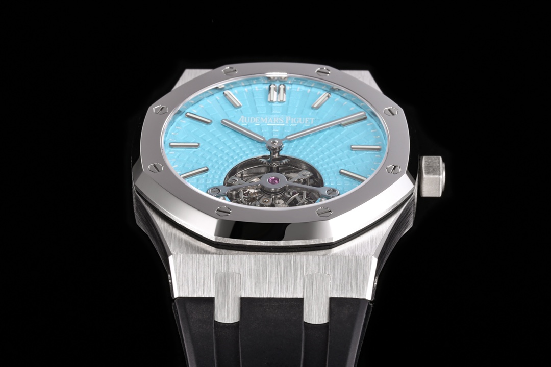 Audemars Piguet Royal Oak Tiffany Blue Tourbillon 41 mm Watch – IW-2124 - Image 7