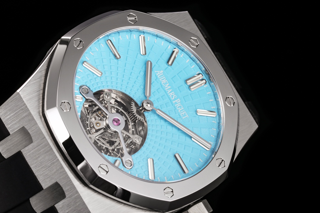 Audemars Piguet Royal Oak Tiffany Blue Tourbillon 41 mm Watch – IW-2124 - Image 6