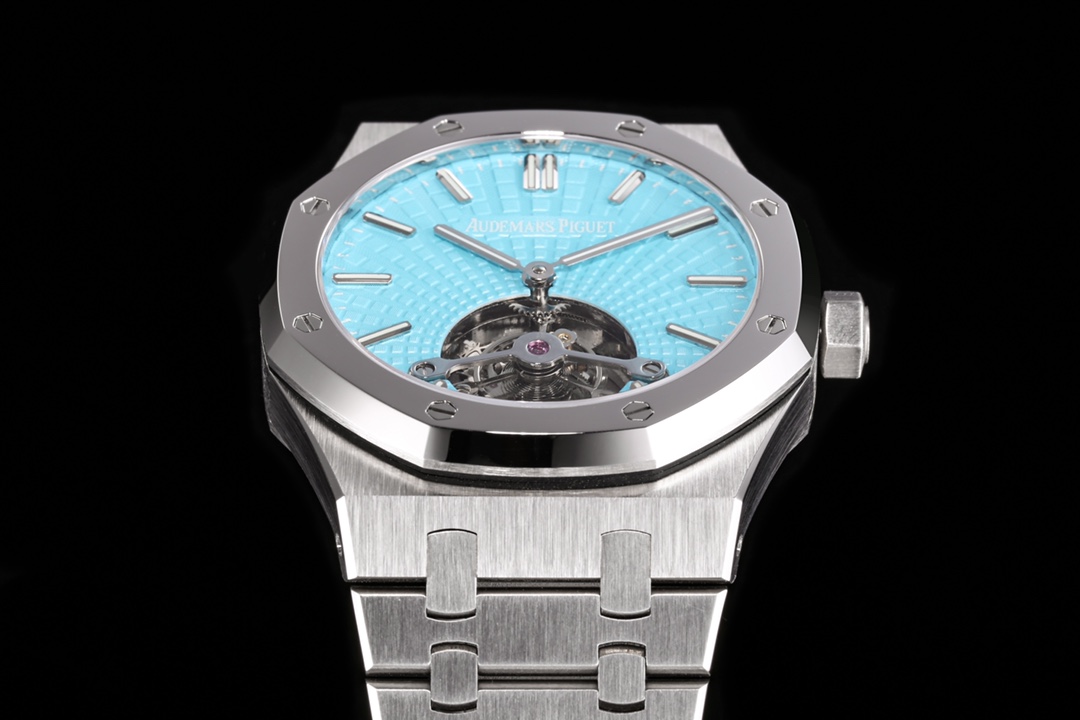 Audemars Piguet Royal Oak Tiffany Blue Tourbillon 41 mm Watch – IW-2125 - Image 7