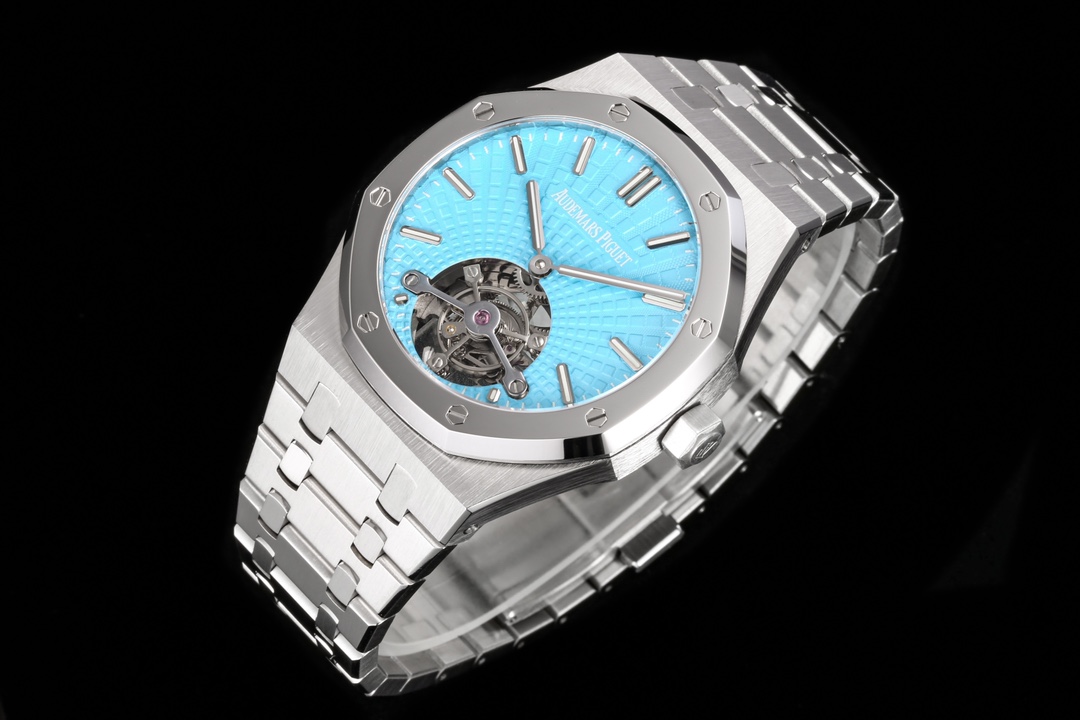 Audemars Piguet Royal Oak Tiffany Blue Tourbillon 41 mm Watch – IW-2125 - Image 3