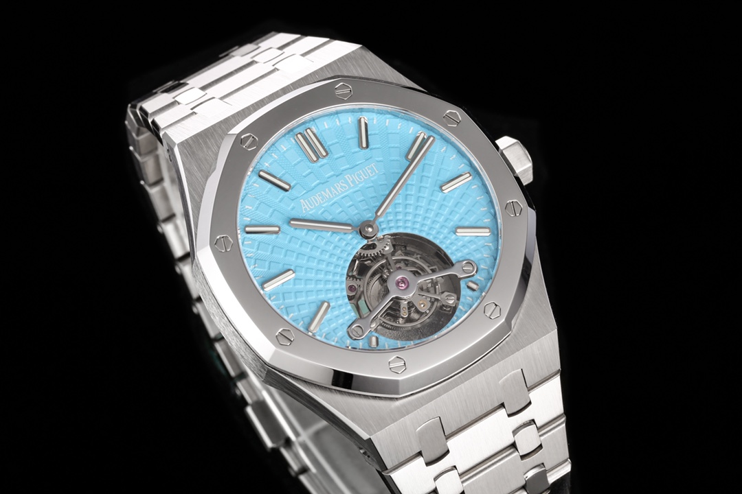 Audemars Piguet Royal Oak Tiffany Blue Tourbillon 41 mm Watch – IW-2125 - Image 2