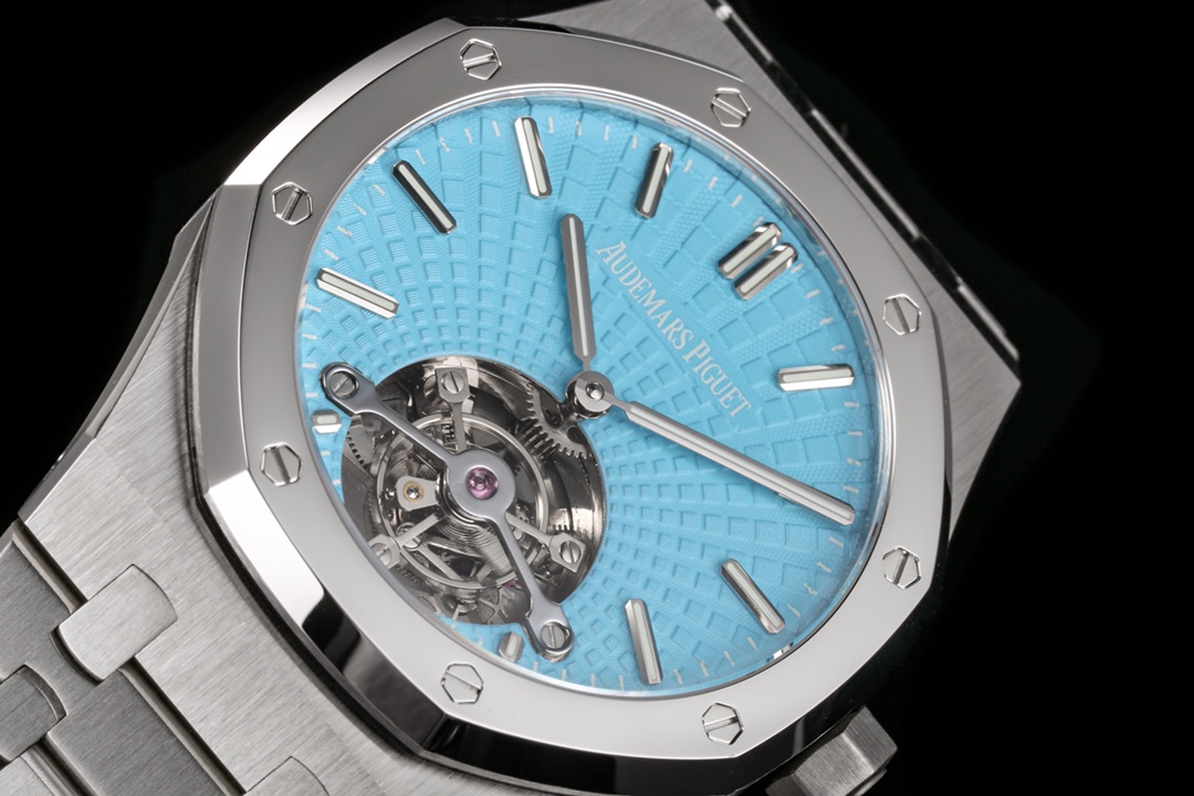 Audemars Piguet Royal Oak Tiffany Blue Tourbillon 41 mm Watch – IW-2125 - Image 6