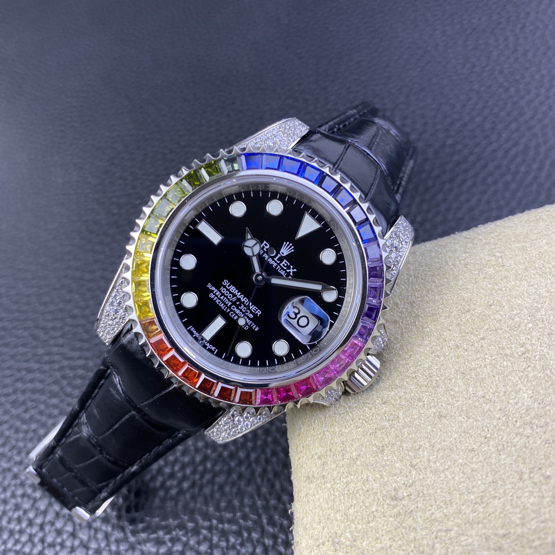 Rolex Submariner Diamond-Set 40 mm Watch – IW-0101 - Image 4