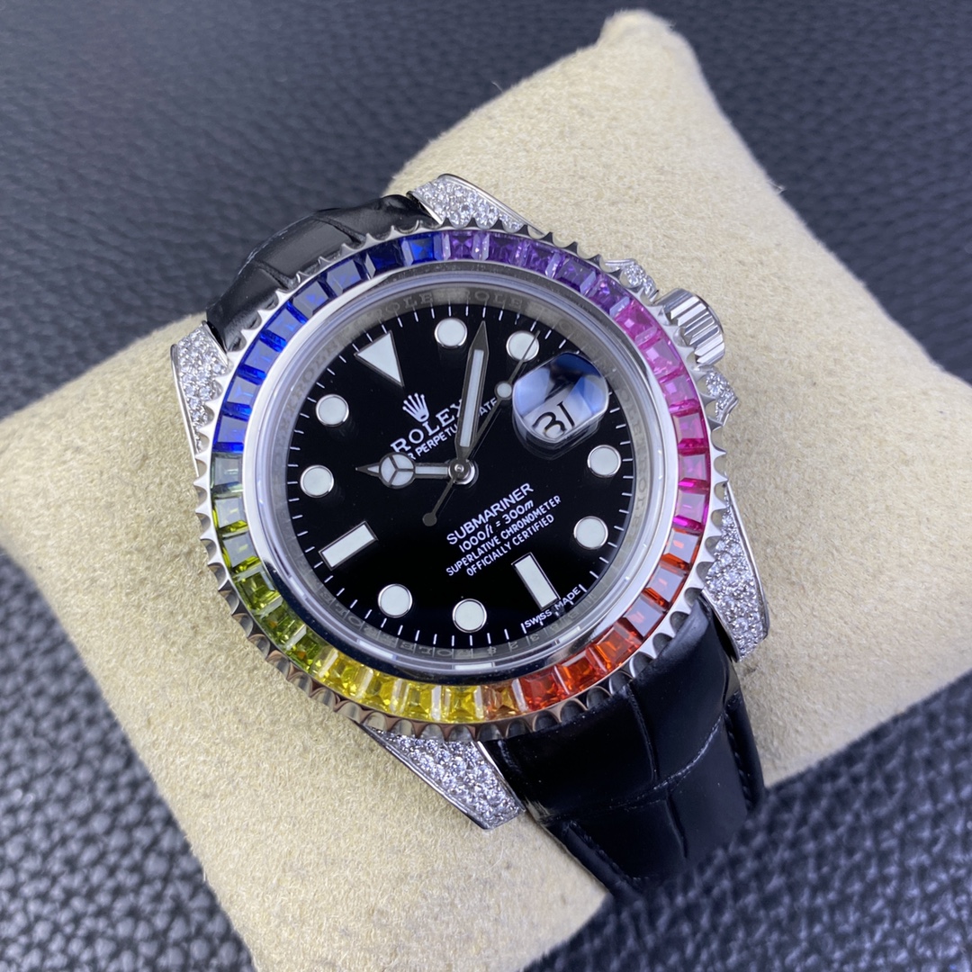 Rolex Submariner Diamond-Set 40 mm Watch – IW-0101 - Image 2
