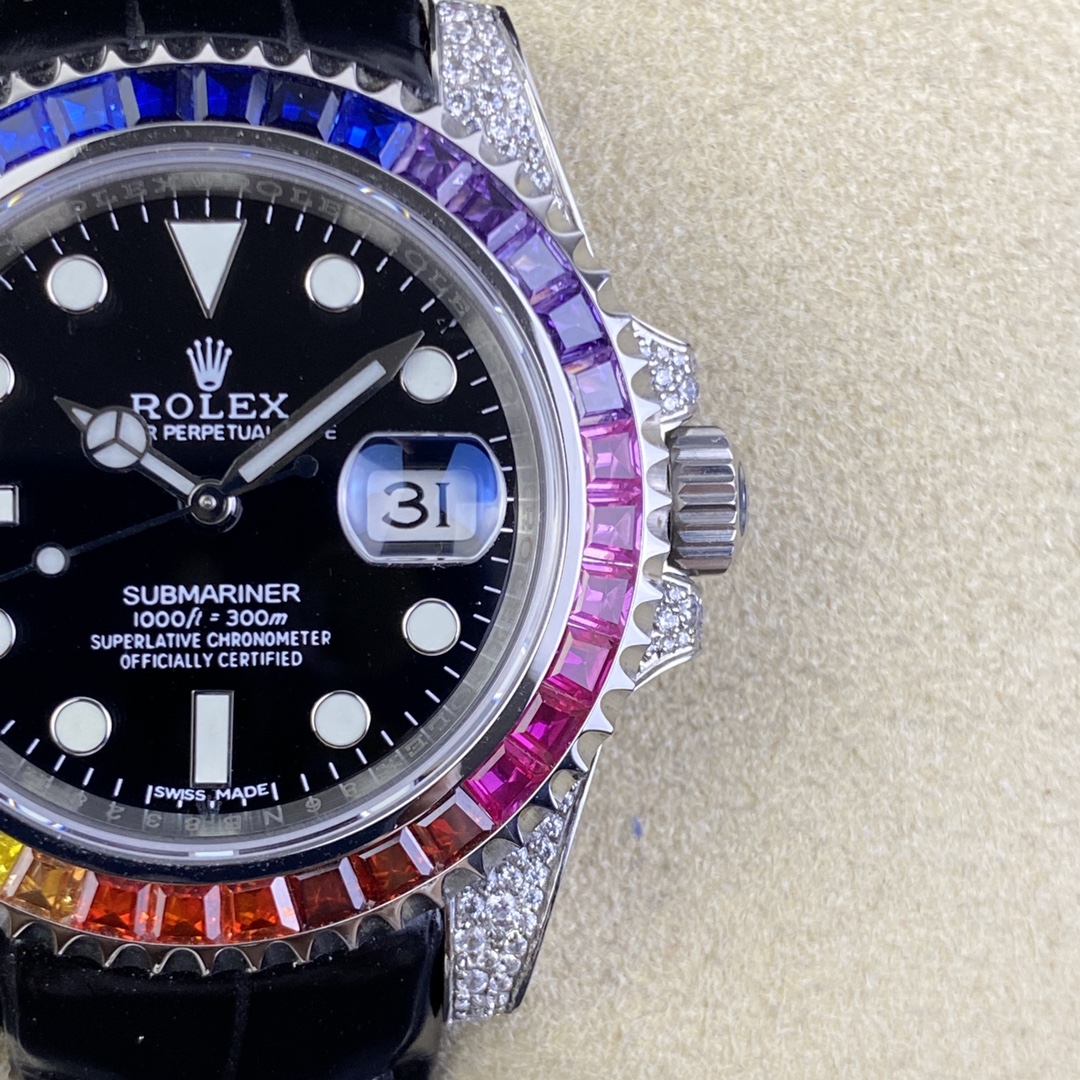 Rolex Submariner Diamond-Set 40 mm Watch – IW-0101 - Image 5