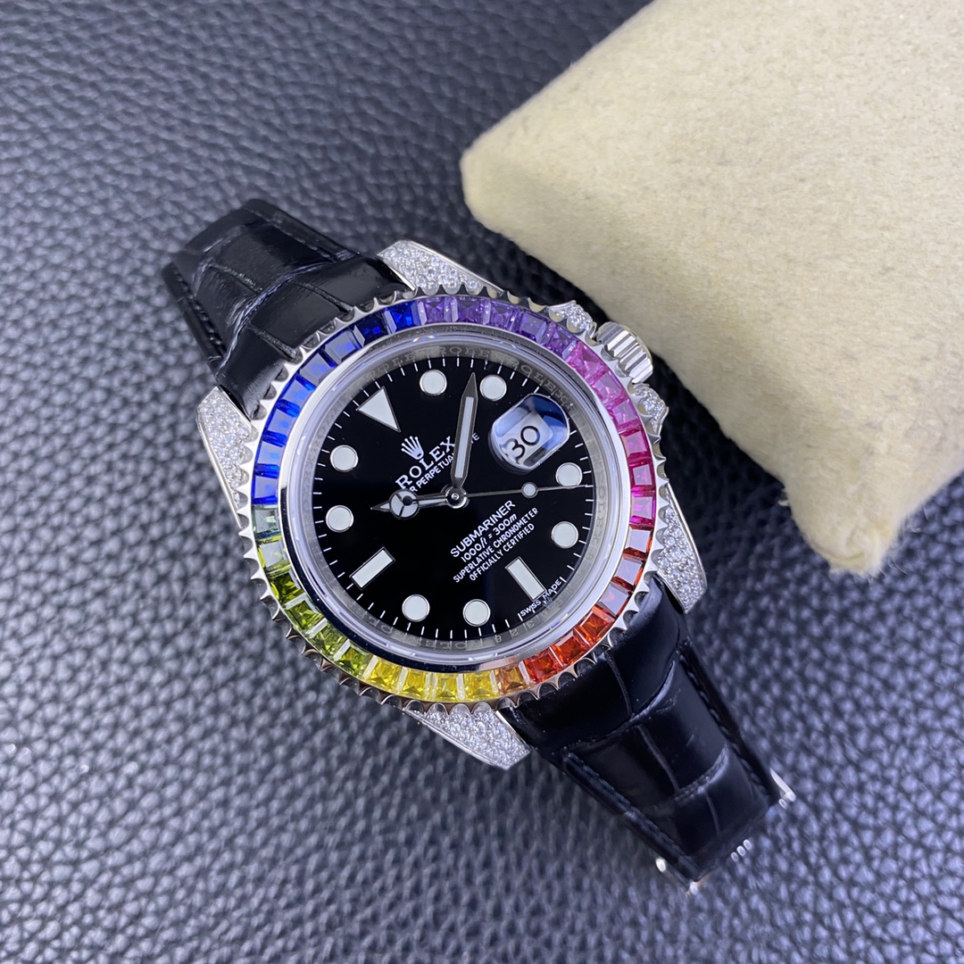 Rolex Submariner Diamond-Set 40 mm Watch – IW-0101 - Image 9