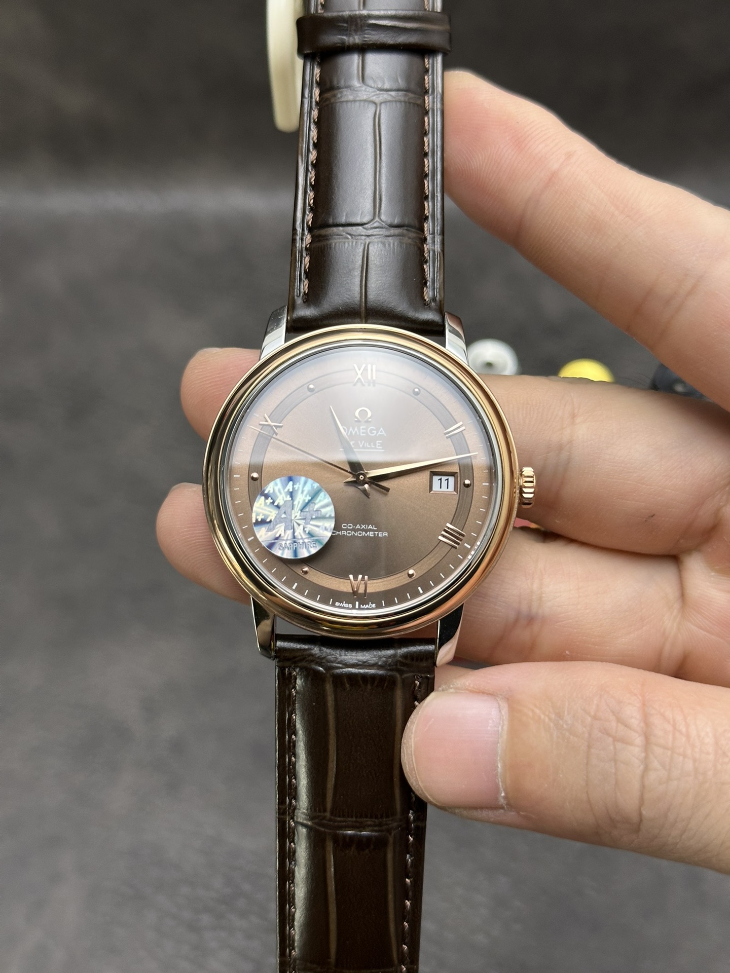 De Ville Brown Dial Watch – IW-1360
