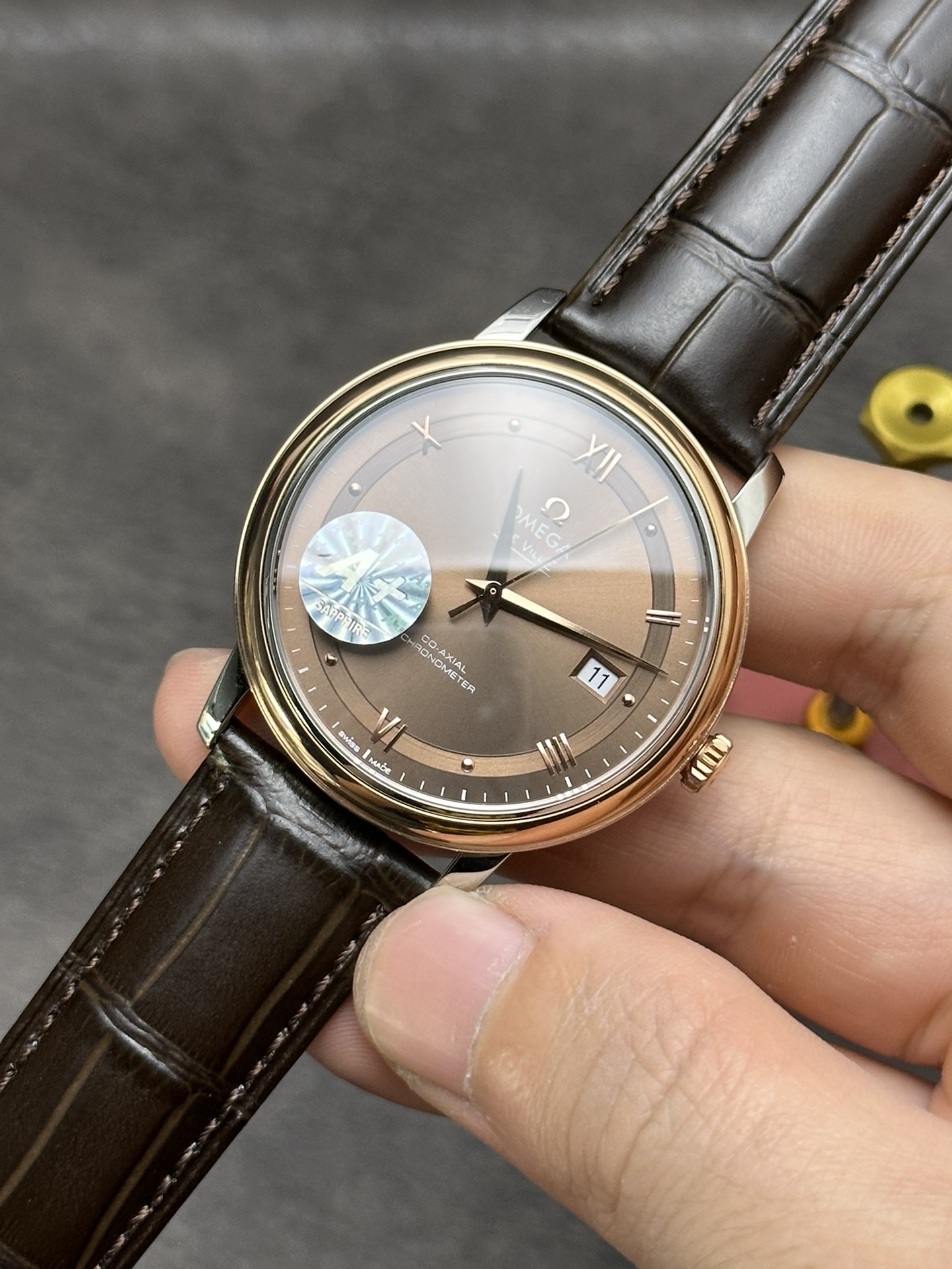 De Ville Brown Dial Watch – IW-1360 - Image 3