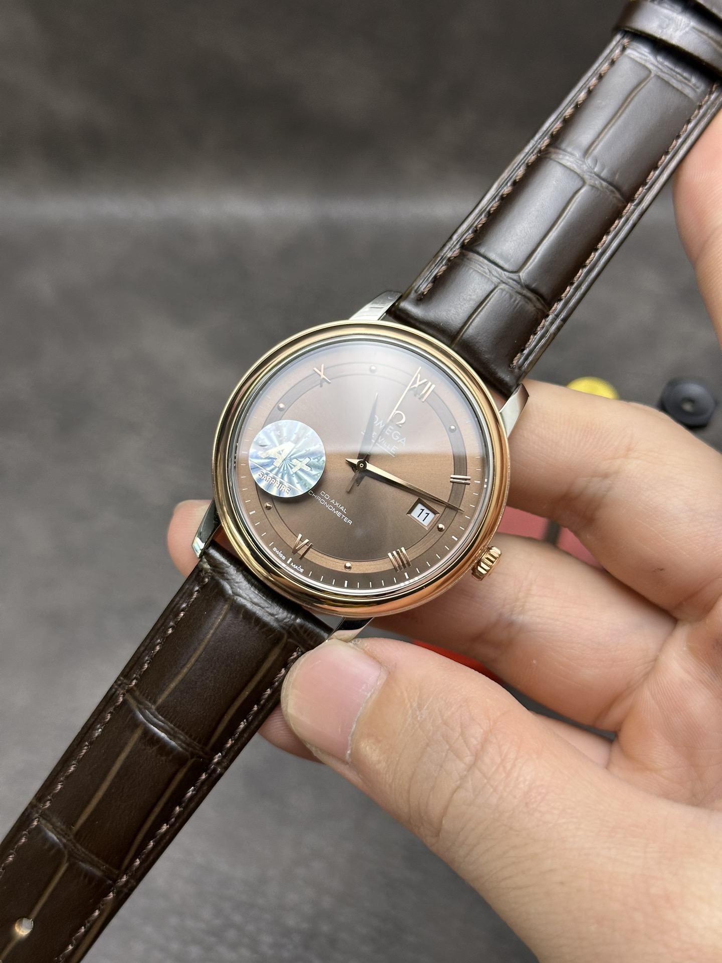 De Ville Brown Dial Watch – IW-1360 - Image 6