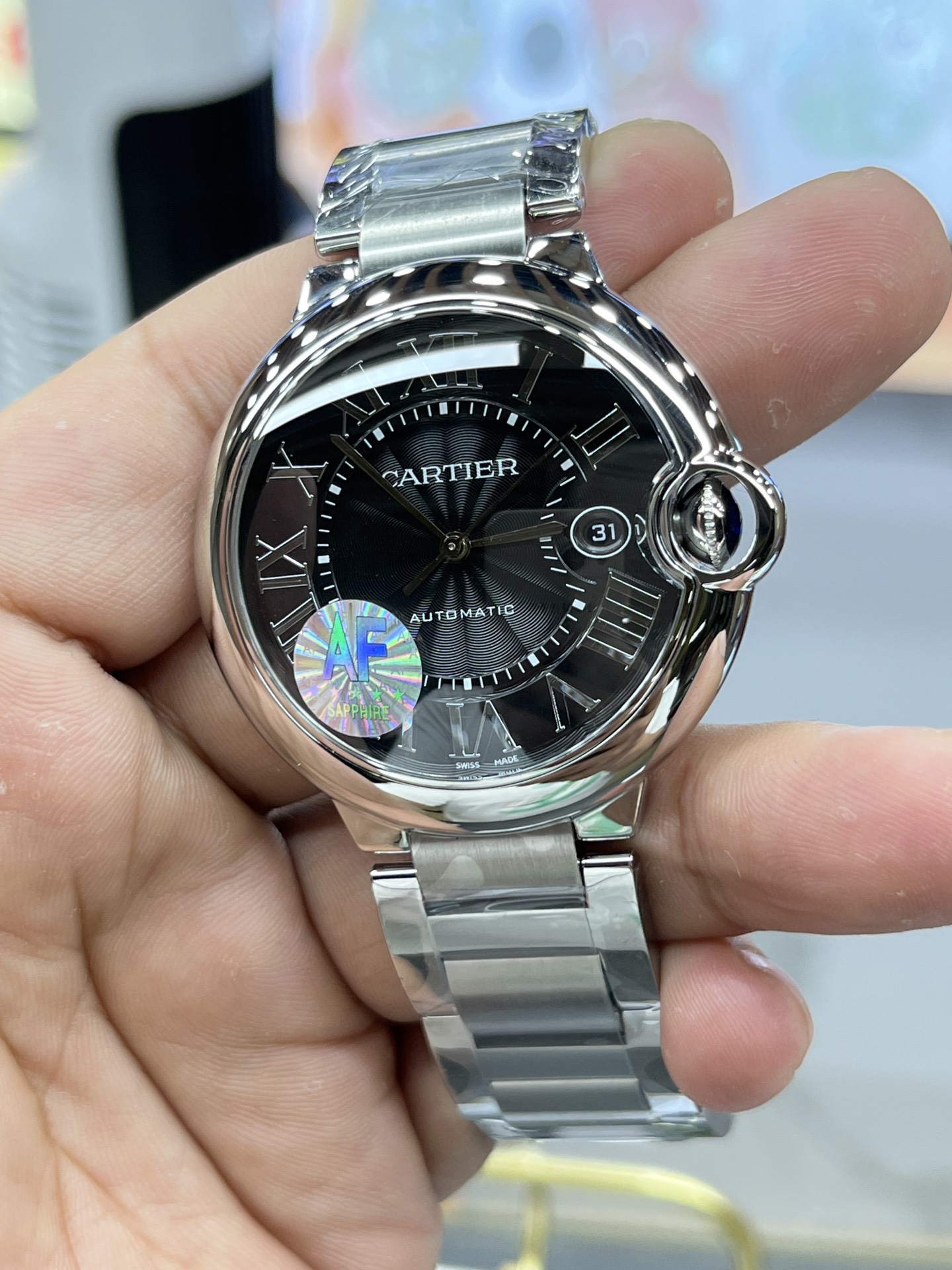 Ballon Bleu Black Dial 42 mm Watch – IW-1674 - Image 9