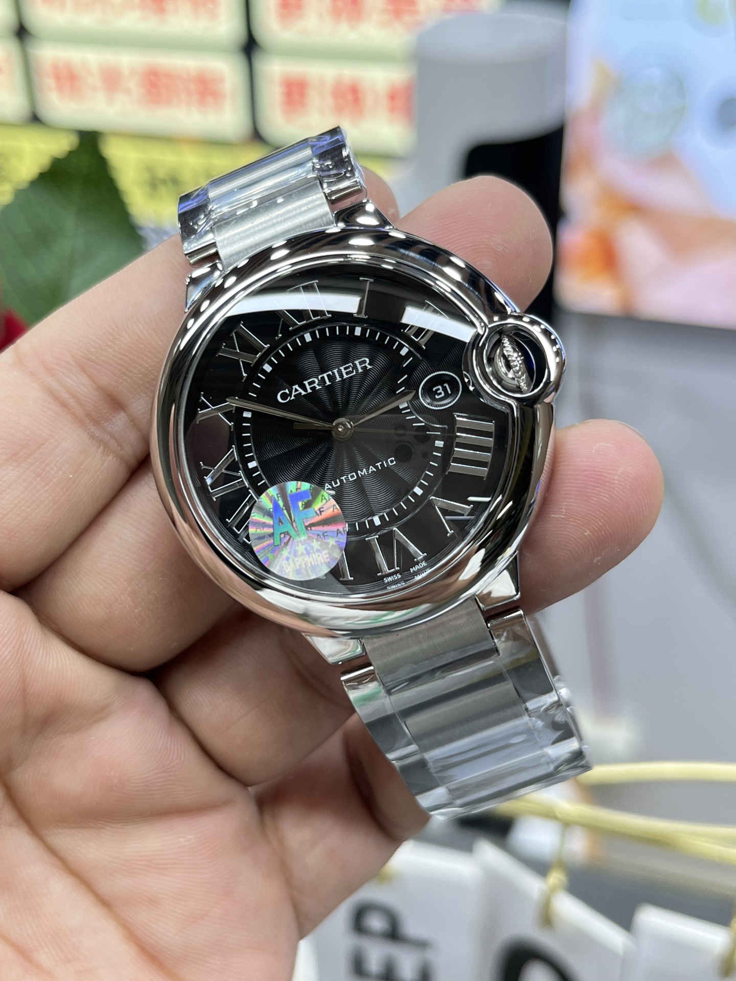Ballon Bleu Black Dial 42 mm Watch – IW-1674 - Image 4