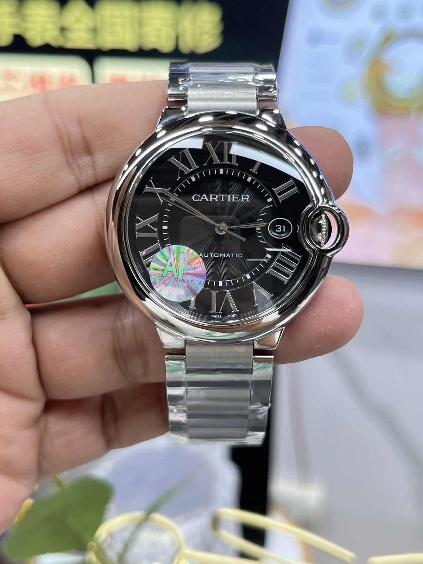 Ballon Bleu Black Dial 42 mm Watch – IW-1674