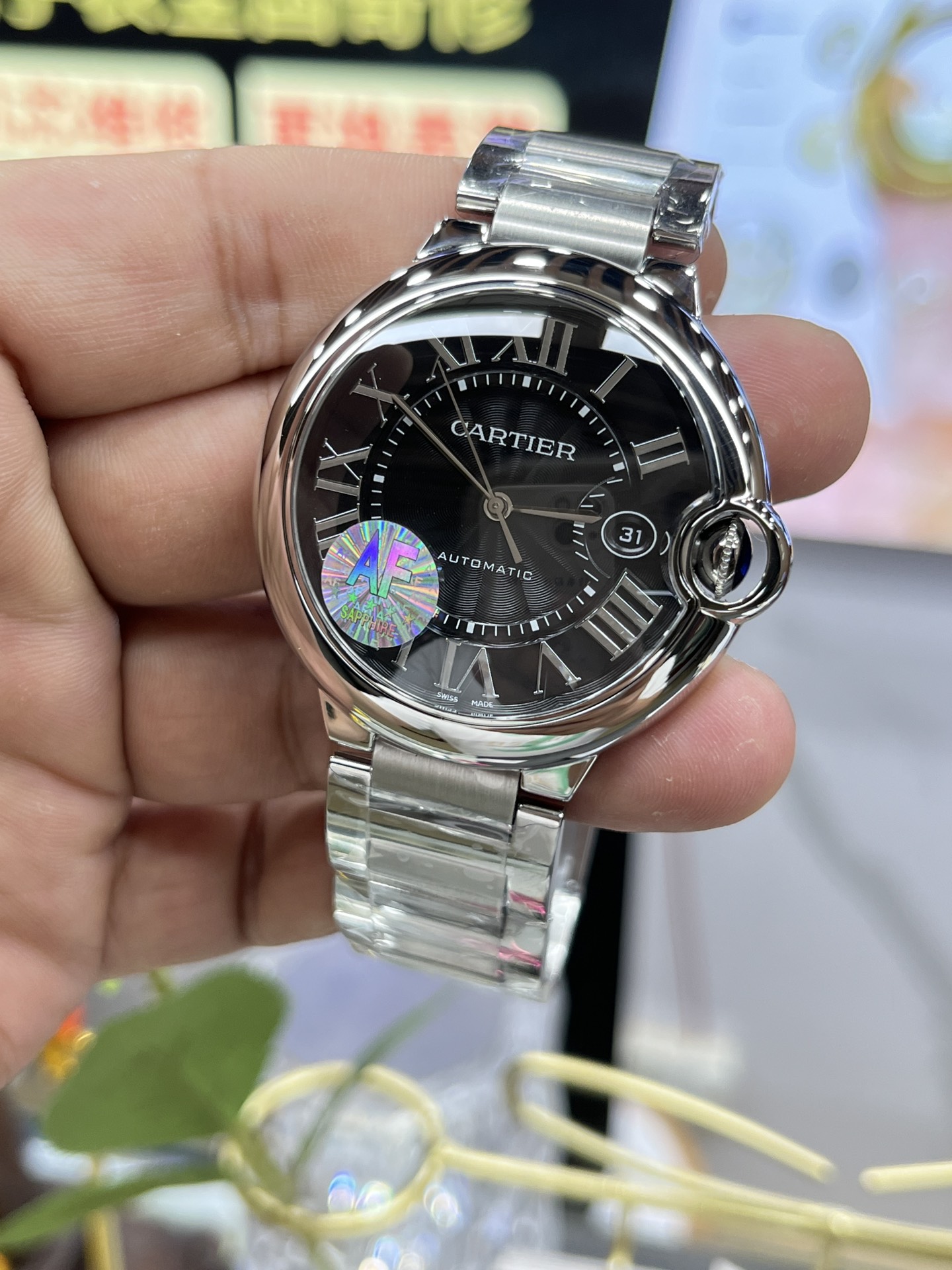 Ballon Bleu Black Dial 42 mm Watch – IW-1674 - Image 2