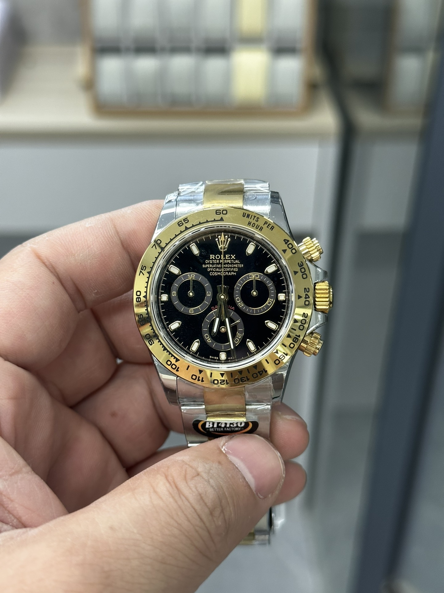 Daytona Black Dial Watch – IW-3341