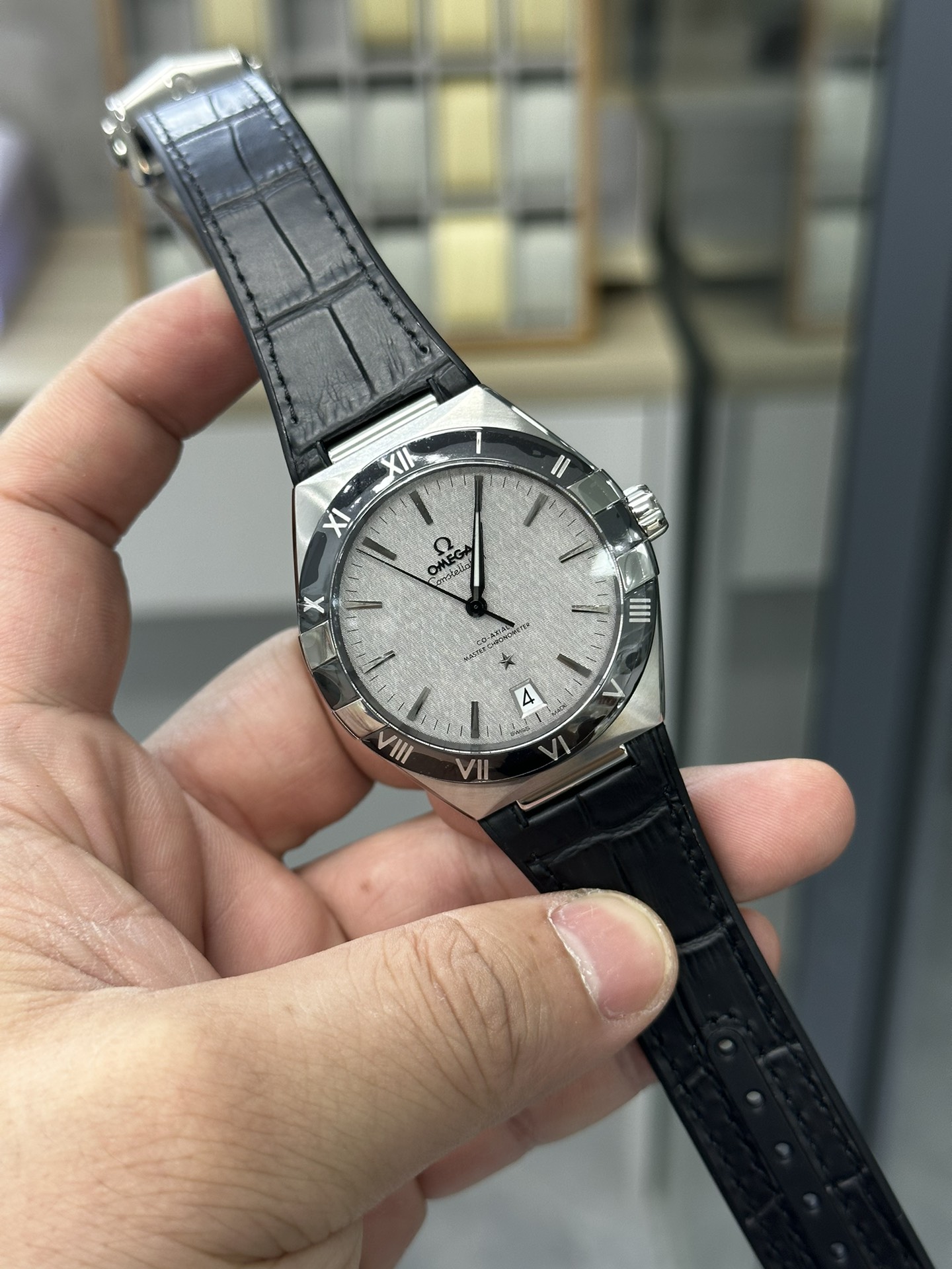 Omega Constellation Grey Dial Watch – IW-1383 - Image 2