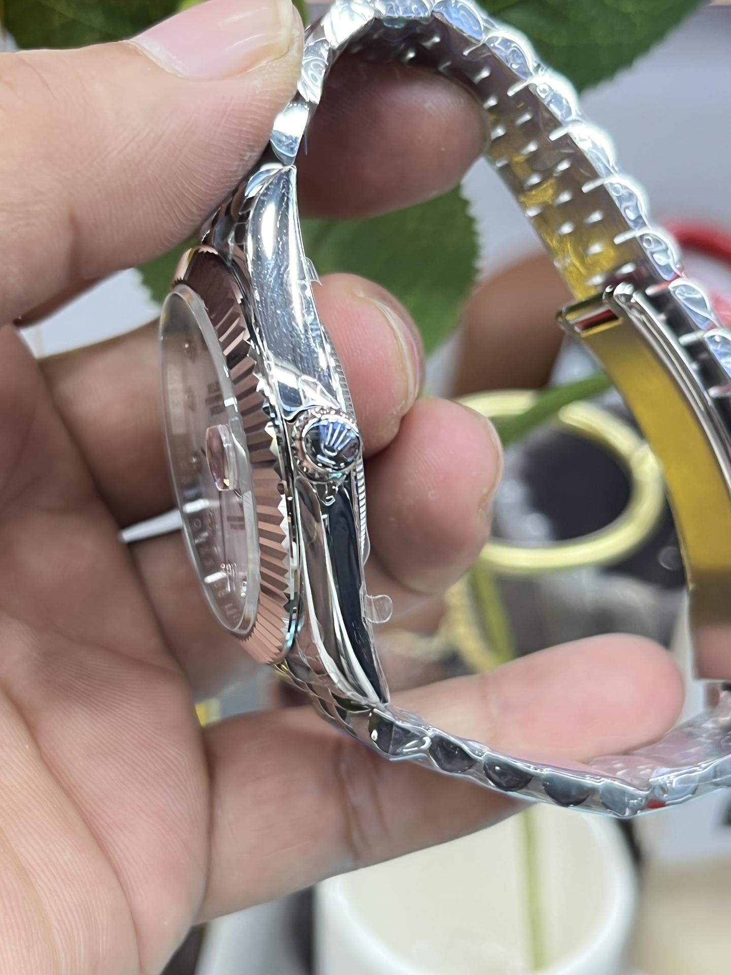 Datejust Mother-of-Pearl Dial Watch – IW-3280 - Image 6