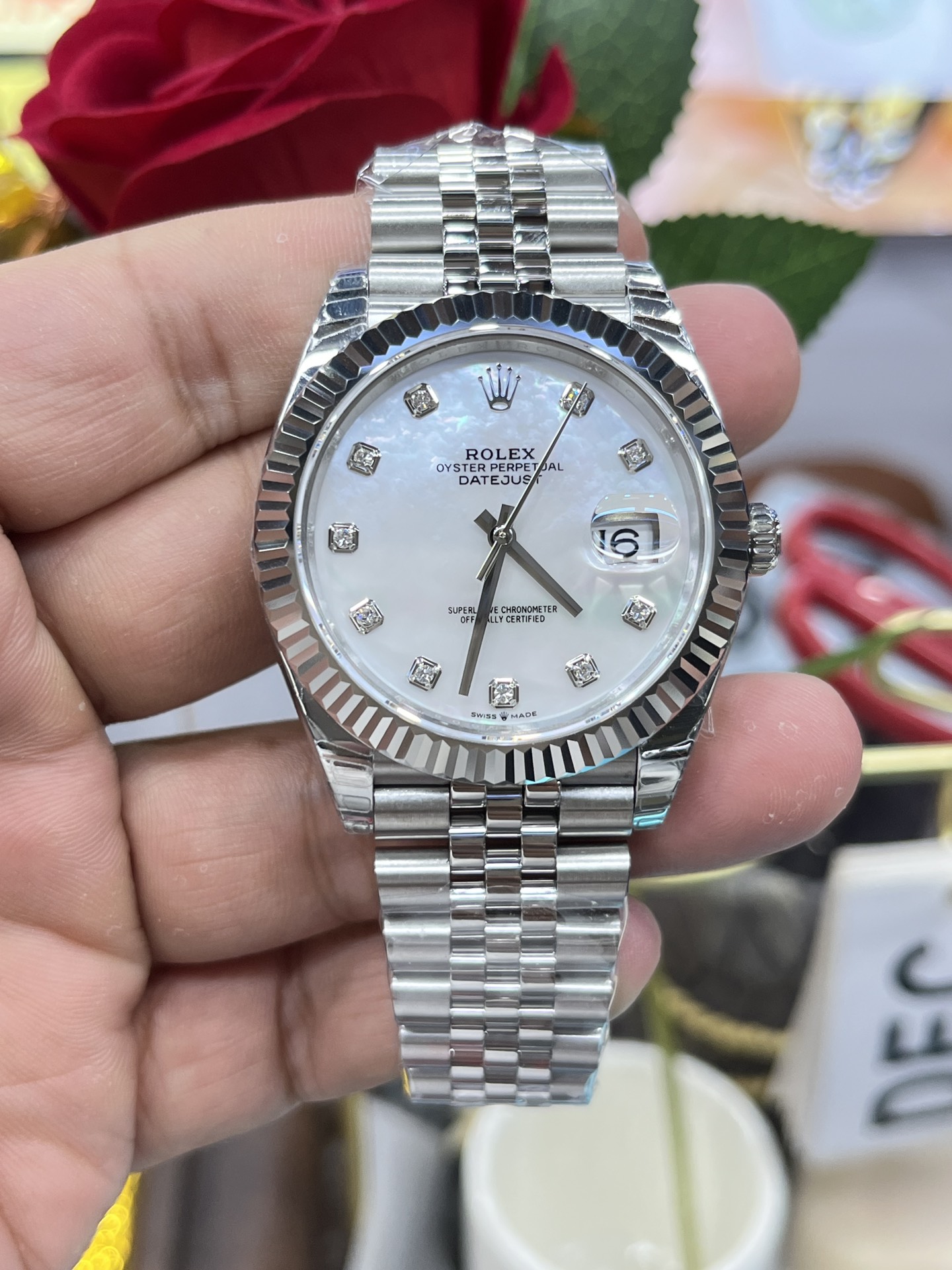 Datejust Mother-of-Pearl Dial Watch – IW-3280