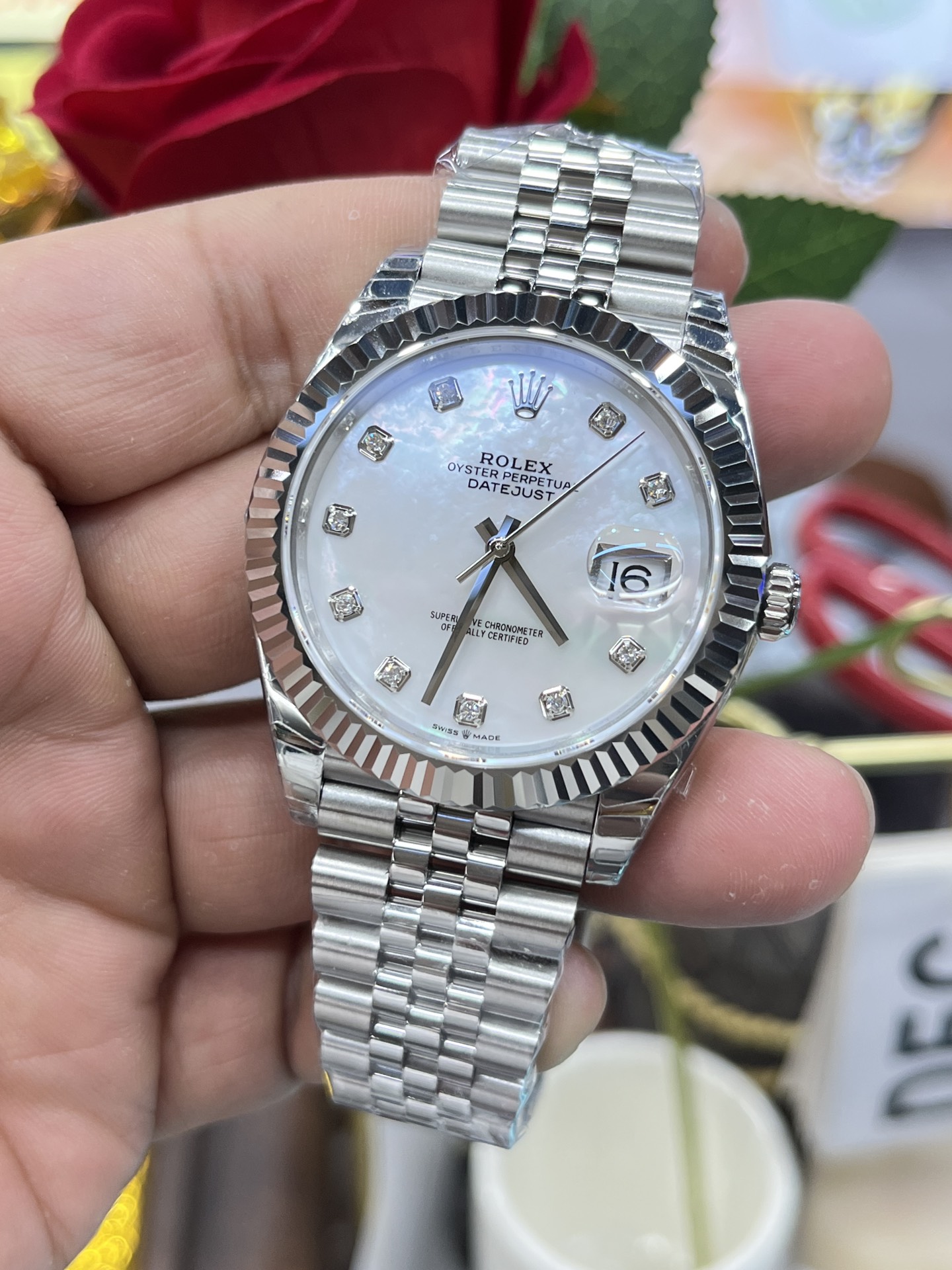 Datejust Mother-of-Pearl Dial Watch – IW-3280 - Image 2