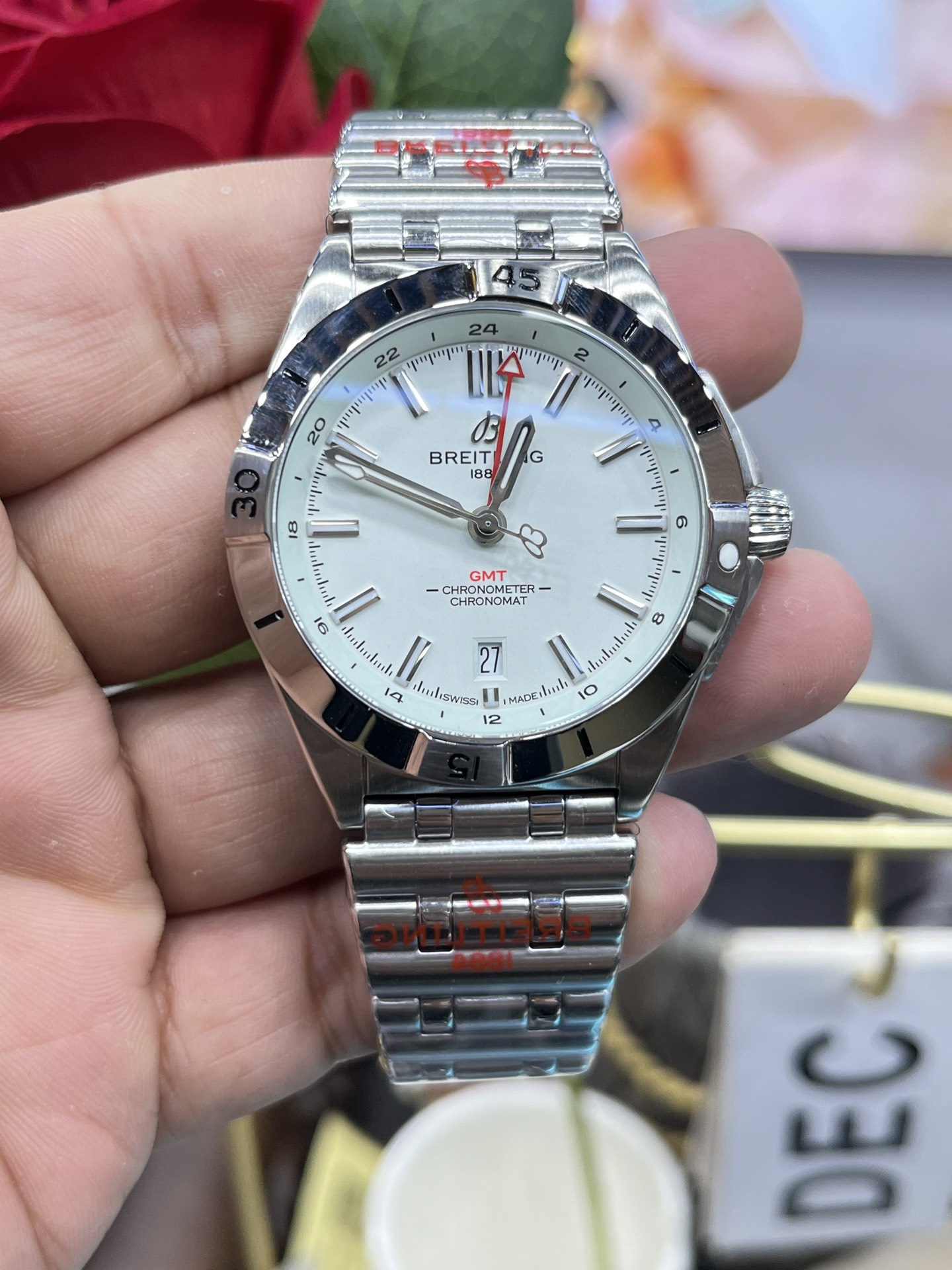 Classic White Dial GMT 44 mm Watch – IW-0620