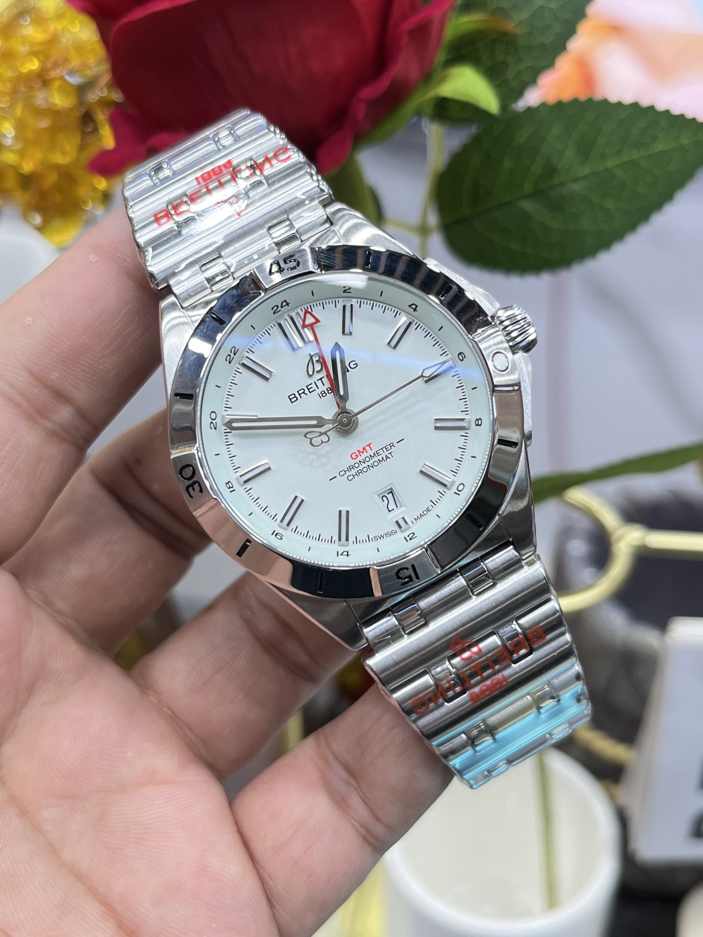 Classic White Dial GMT 44 mm Watch – IW-0620 - Image 9