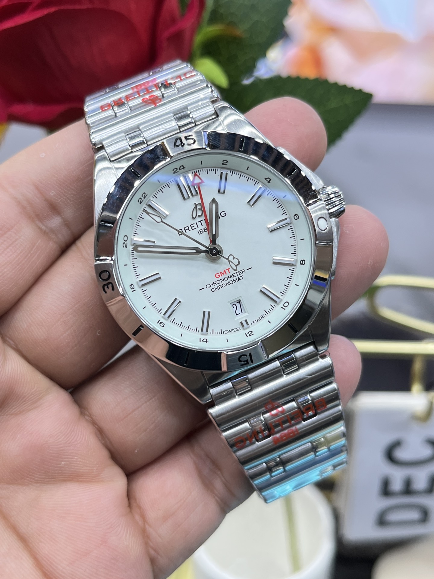 Classic White Dial GMT 44 mm Watch – IW-0620 - Image 3