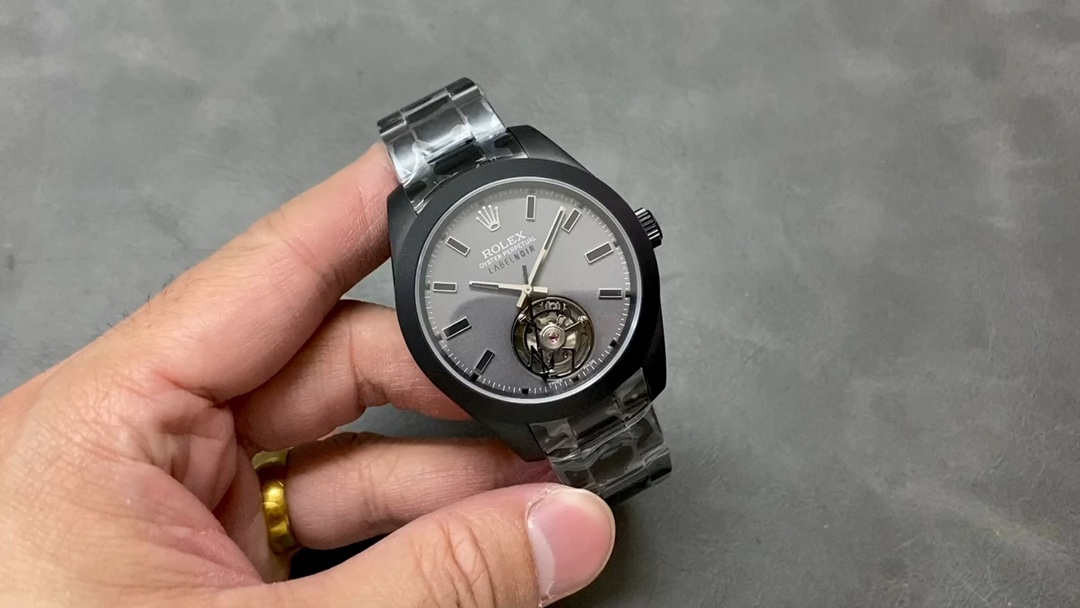 Rolex Milgauss Label Noir Tourbillon Watch – IW-0001
