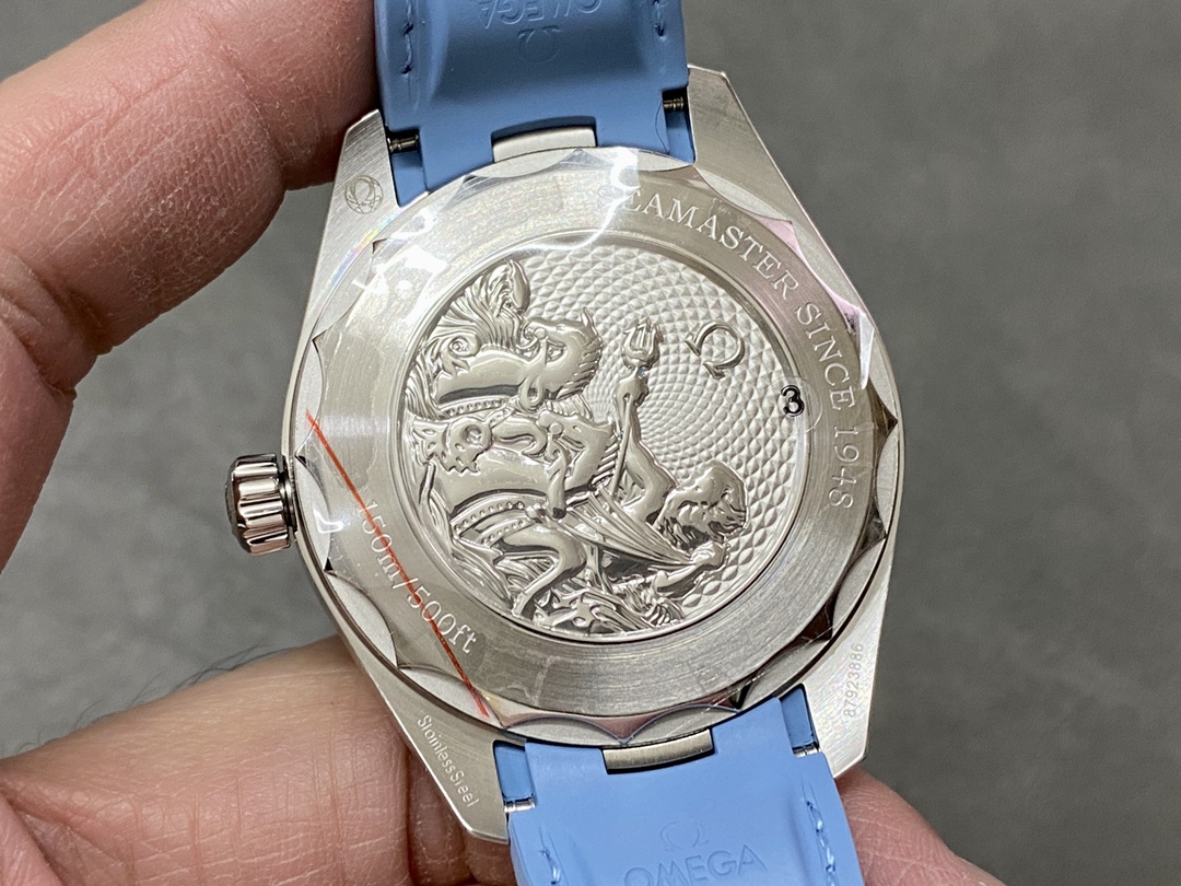 Omega Classic Ice Blue Watch – IW-1323 - Image 7