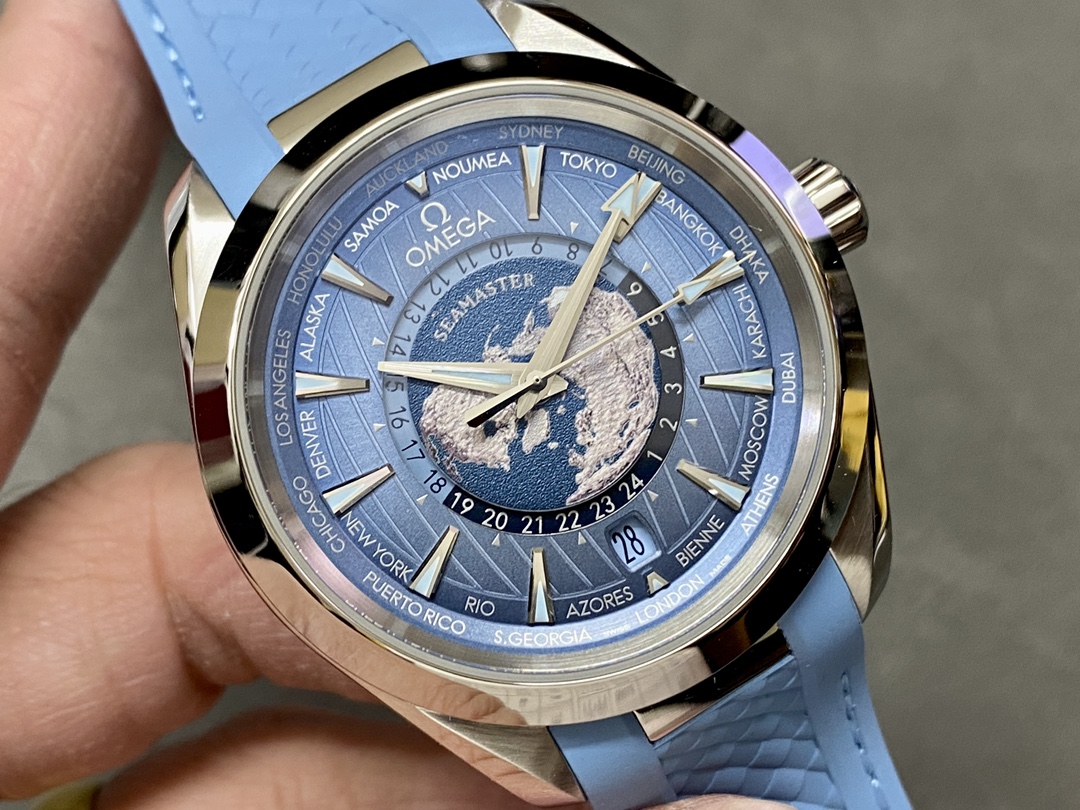 Omega Classic Ice Blue Watch – IW-1323 - Image 2