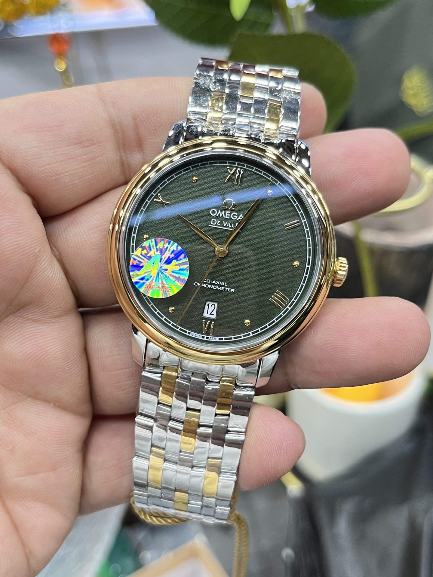 De Ville Green Dial 39.5 mm Watch – IW-1246 - Image 2