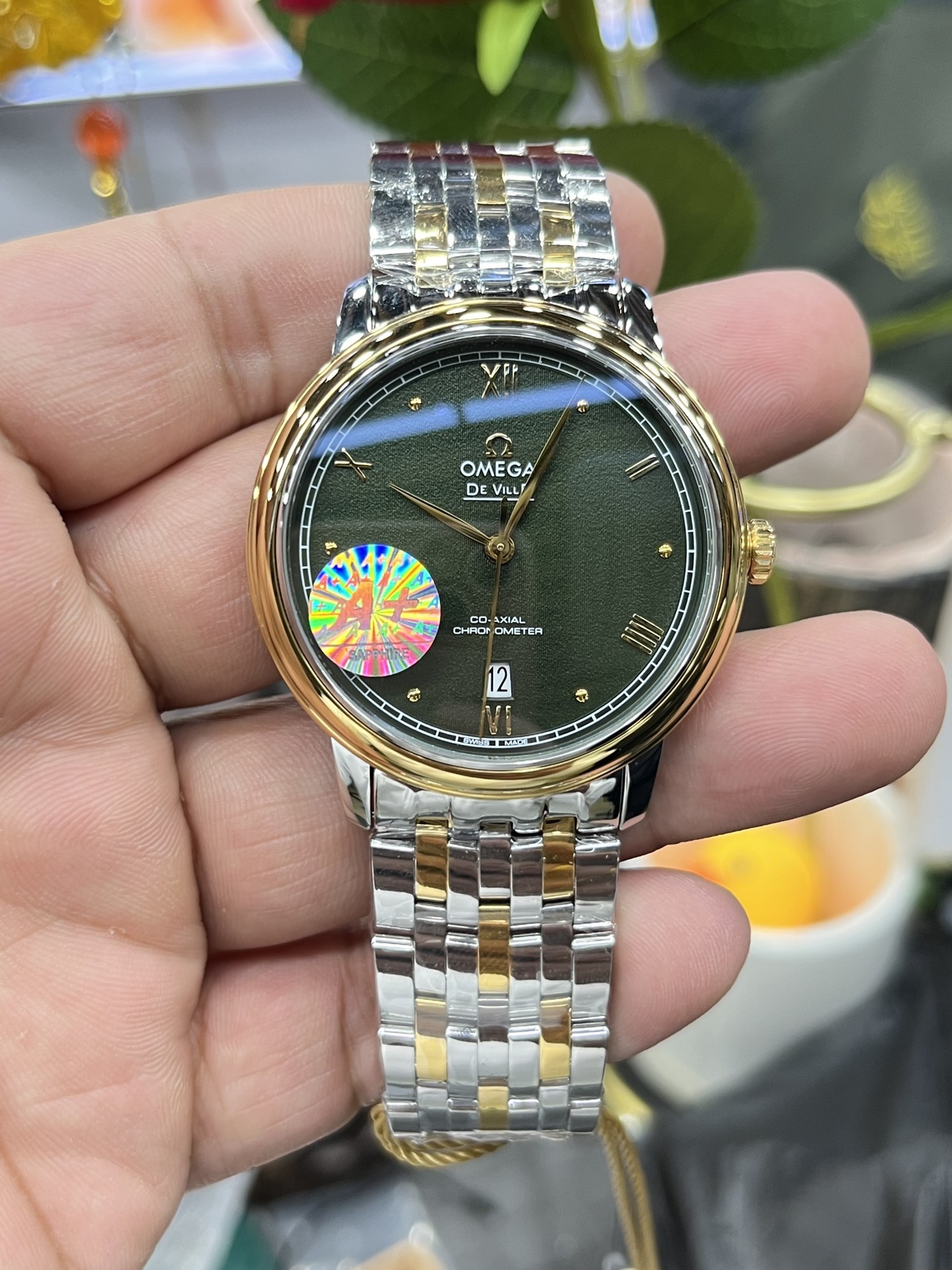 De Ville Green Dial 39.5 mm Watch – IW-1246