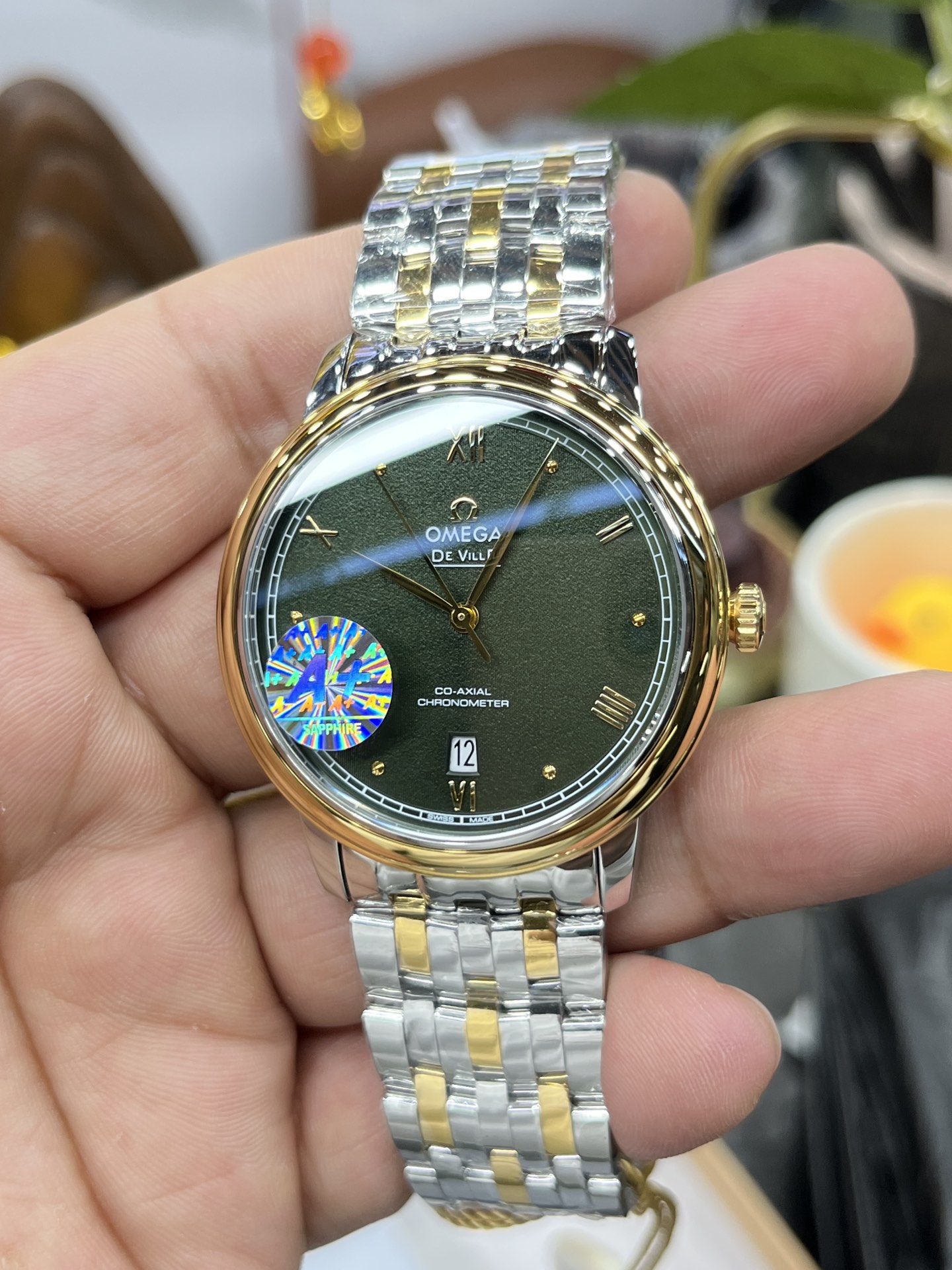 De Ville Green Dial 39.5 mm Watch – IW-1246 - Image 5