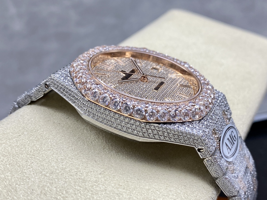 Audemars Piguet Royal Oak Diamond-Set 41 mm Watch – IW-2066 - Image 6