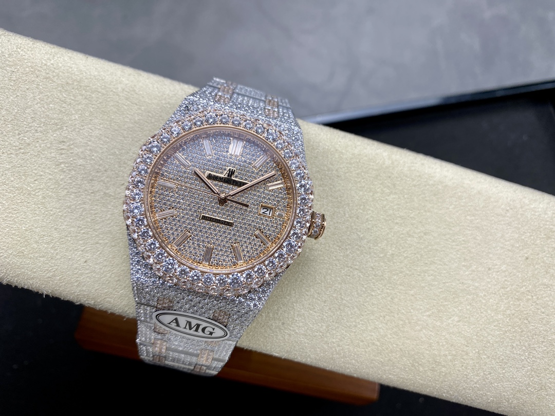 Audemars Piguet Royal Oak Diamond-Set 41 mm Watch – IW-2066 - Image 5