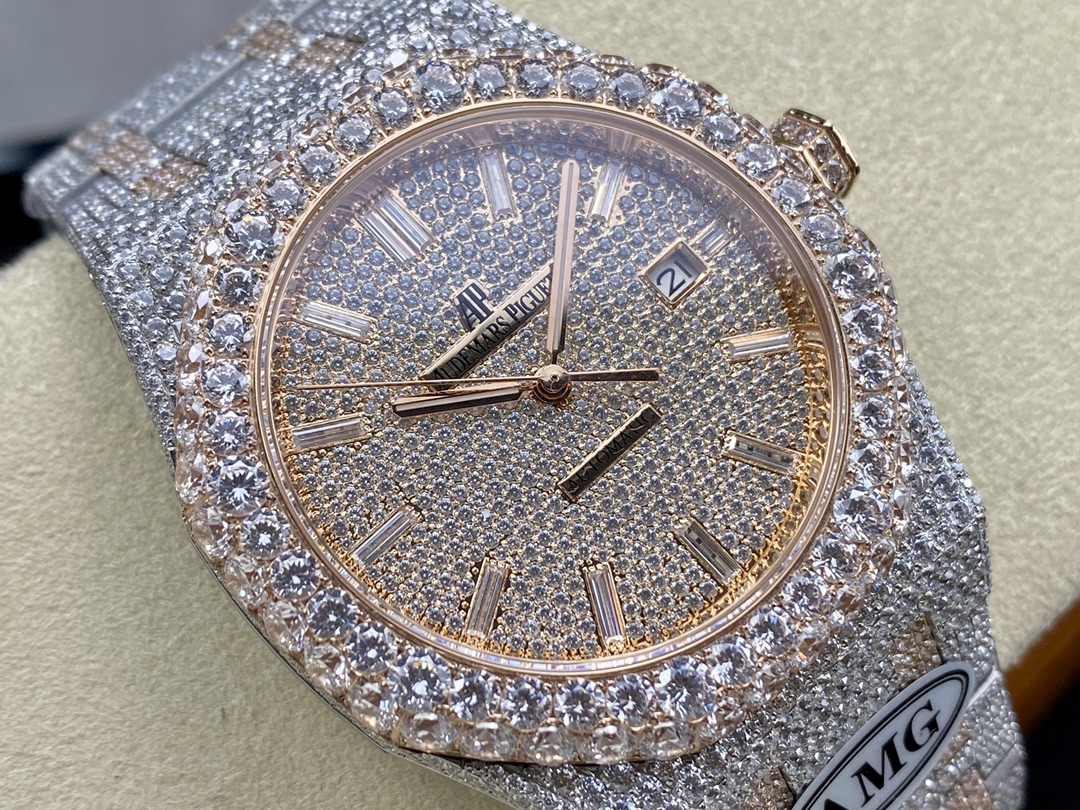 Audemars Piguet Royal Oak Diamond-Set 41 mm Watch – IW-2066 - Image 2