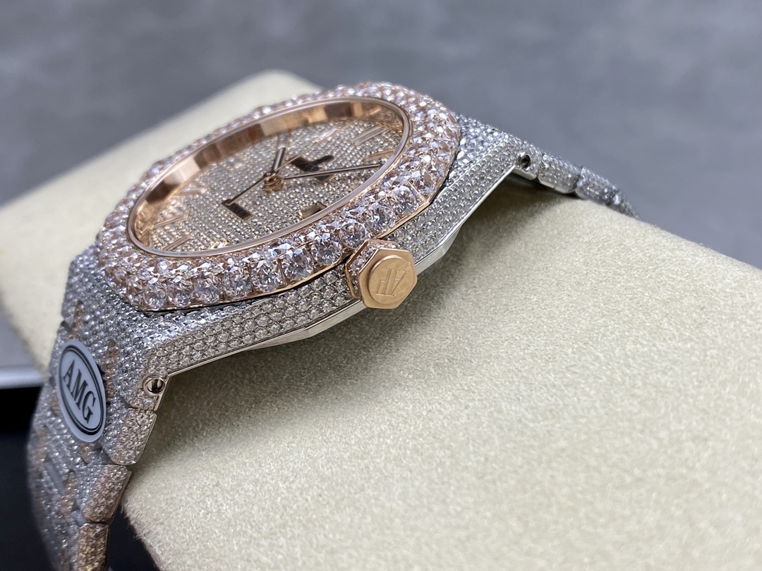 Audemars Piguet Royal Oak Diamond-Set 41 mm Watch – IW-2066 - Image 7