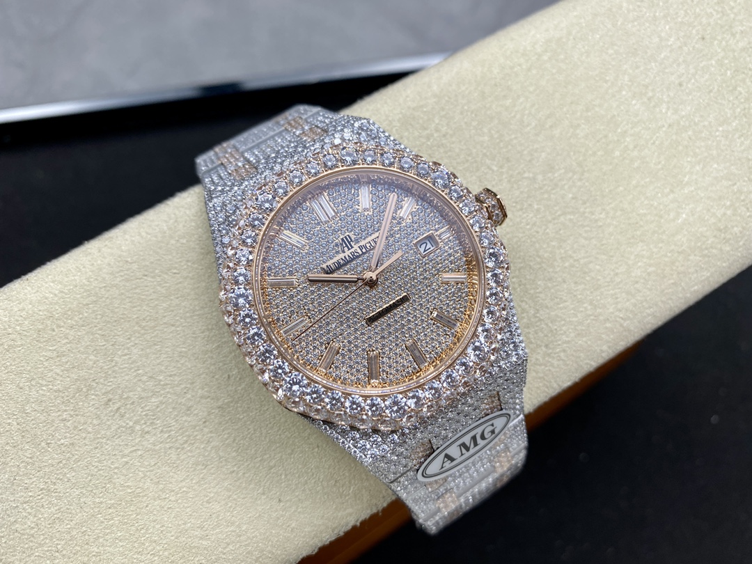 Audemars Piguet Royal Oak Diamond-Set 41 mm Watch – IW-2066 - Image 4