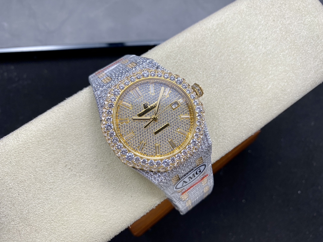 Audemars Piguet Royal Oak Diamond-Set 41 mm Watch – IW-2068 - Image 4