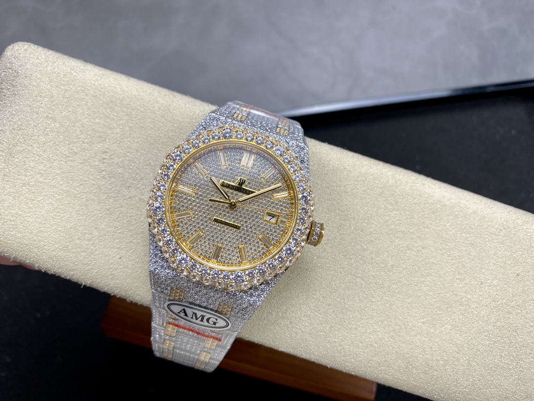 Audemars Piguet Royal Oak Diamond-Set 41 mm Watch – IW-2068 - Image 5