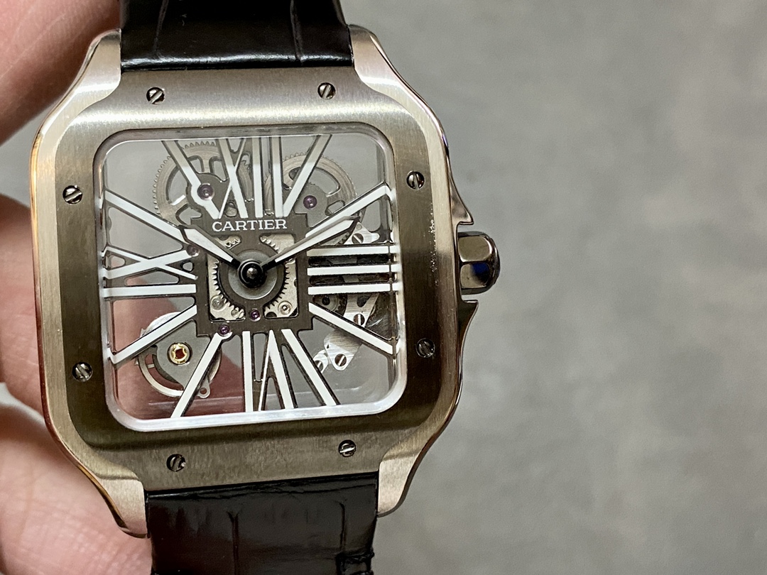 Cartier Santos Skeleton Dial 39.8 mm Watch – IW-1646