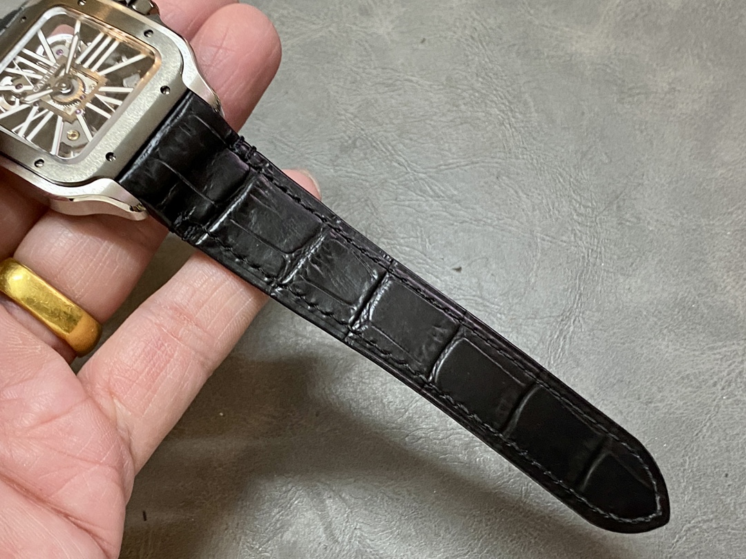 Cartier Santos Skeleton Dial 39.8 mm Watch – IW-1646 - Image 9