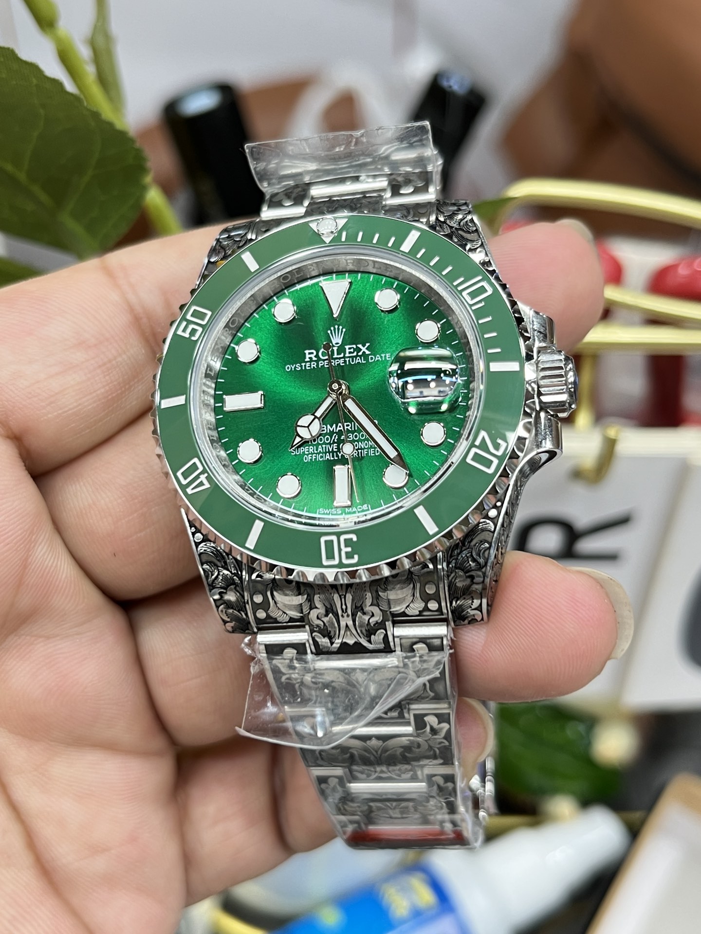Green Submariner 40 mm Watch – IW-3512 - Image 5