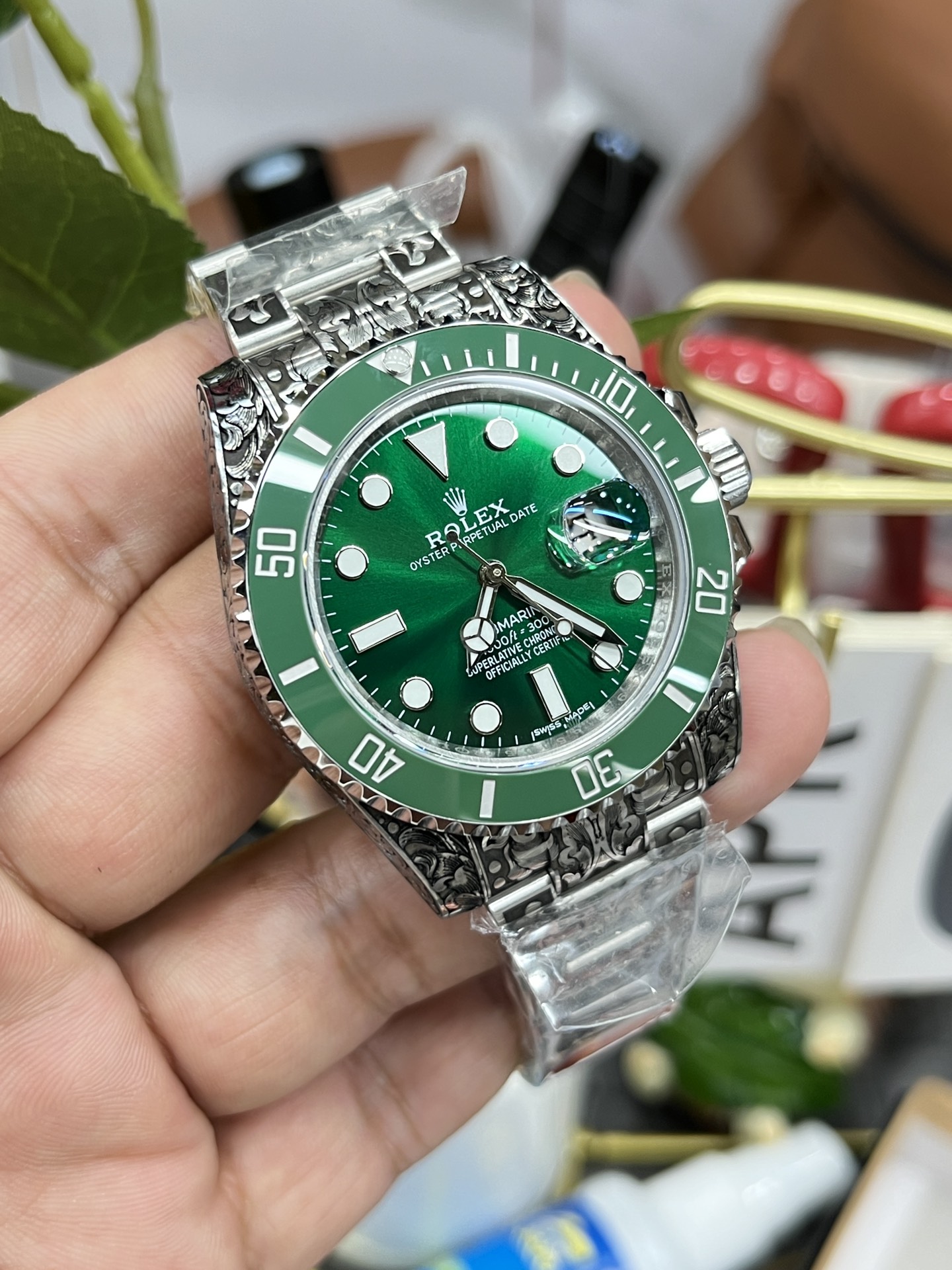 Green Submariner 40 mm Watch – IW-3512 - Image 4