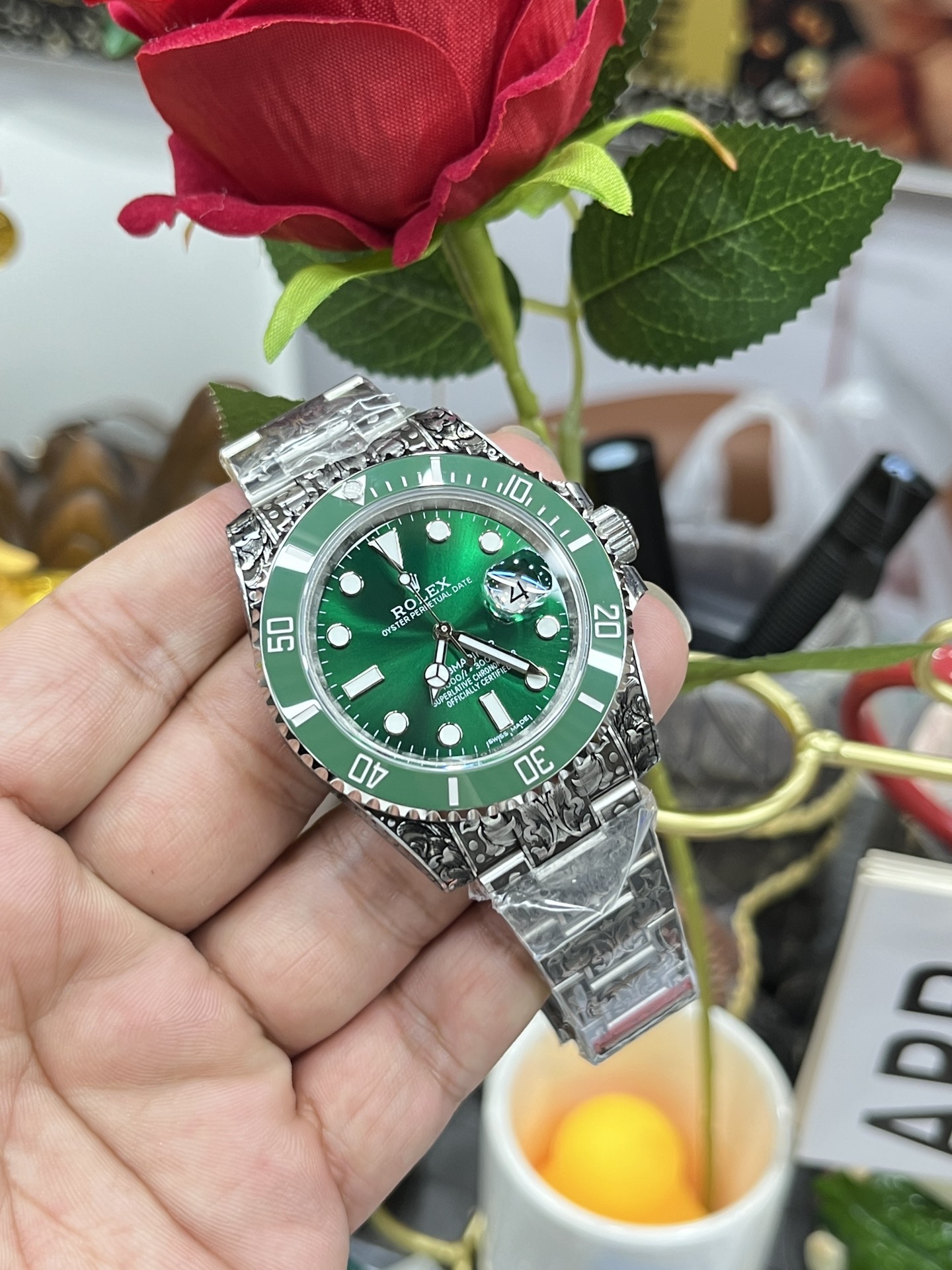 Green Submariner 40 mm Watch – IW-3512 - Image 9