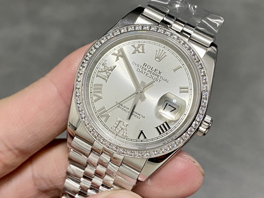 Datejust Ice Blue Diamond-Set 36 mm Watch – IW-3596 - Image 3