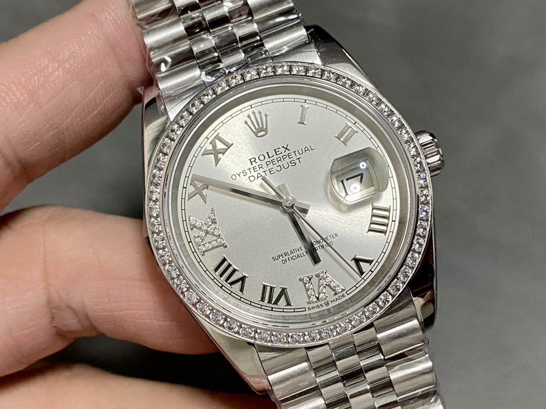 Datejust Ice Blue Diamond-Set 36 mm Watch – IW-3596 - Image 2