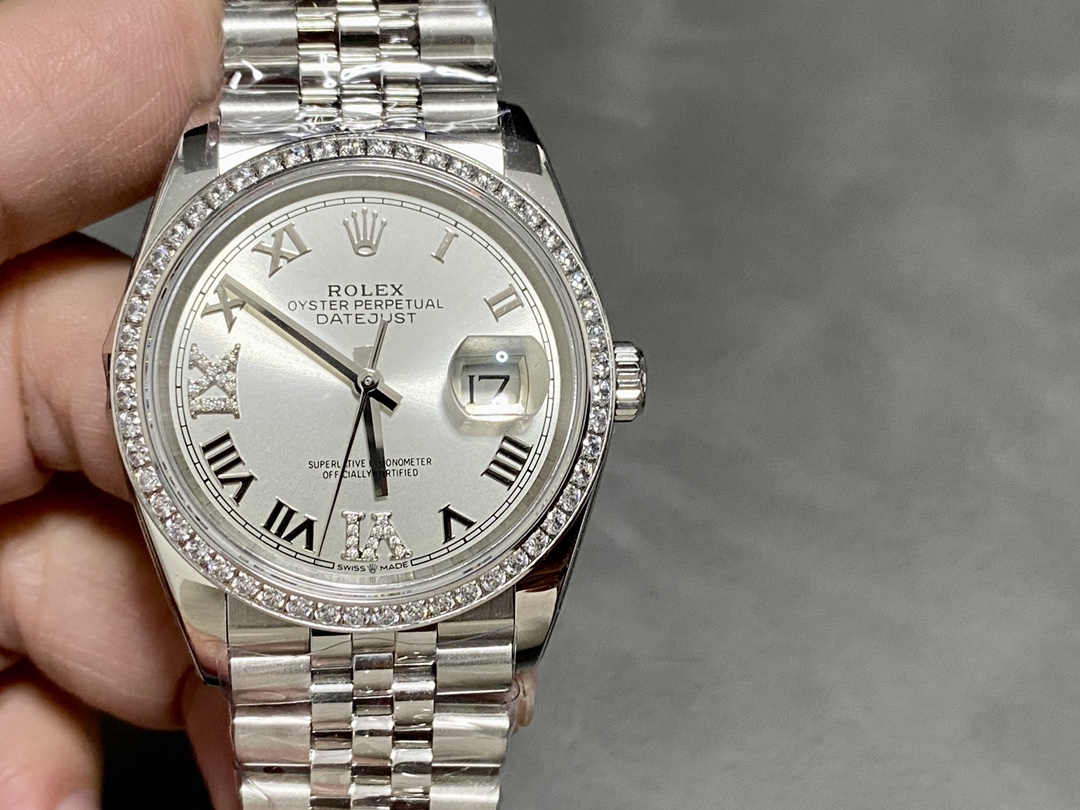 Datejust Ice Blue Diamond-Set 36 mm Watch – IW-3596