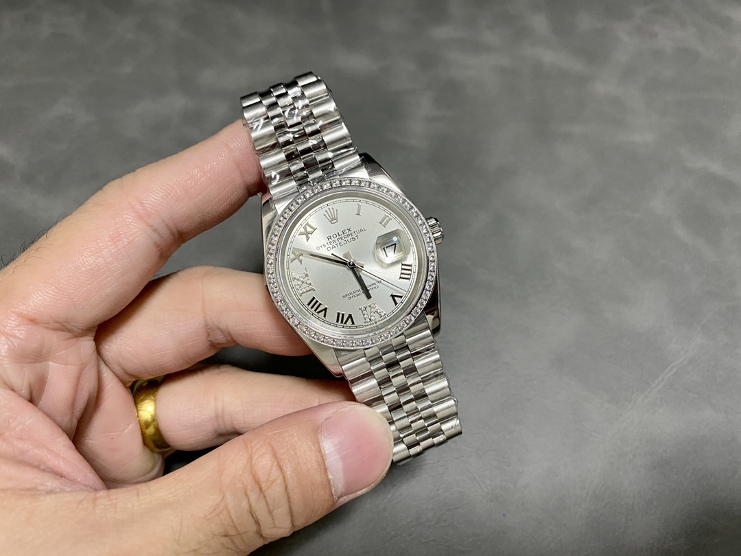 Datejust Ice Blue Diamond-Set 36 mm Watch – IW-3596 - Image 4